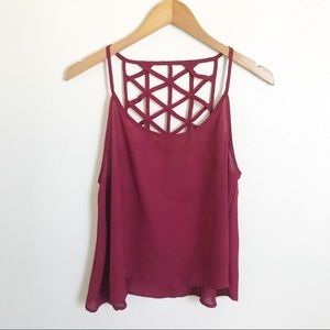 POETRY Cut Out Tank Top